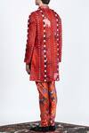 Shop_Shivan & Narresh_Multi Color Stone Crepe Printed Skein Kurta_at_Aza_Fashions