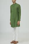 Buy Dhruv Vaish Green Textured Kurta Set Online at Aza Fashions Buy_Dhruv Vaish_Green Textured Kurta Set_Online_at_Aza_Fashions