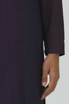 Dhruv Vaish Purple Cotton Silk Dyed Kurta Set at Aza Fashions Dhruv Vaish_Purple Cotton Silk Dyed Kurta Set_at_Aza_Fashions
