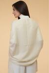 Shop_Talking Threads_Off White Embroidered Pashmina Stole_at_Aza_Fashions