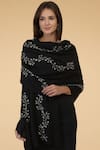 Buy_Talking Threads_Black Embroidered Pashmina Stole_at_Aza_Fashions