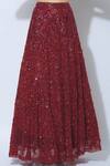 Shop_Nadine Dhody_Red Embellished Lehenga Set_Online_at_Aza_Fashions