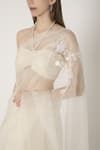 Buy_Masaba_Off White Organza Embroidered Saree With Blouse_Online_at_Aza_Fashions