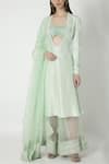 Buy_Masaba_Green Silk Kurta Palazzo Set_Online_at_Aza_Fashions