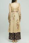 Shop_Neeta Lulla_Beige Crepe Embroidered Anarkali Palazzo Set_at_Aza_Fashions