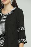 Neeta Lulla_Black Georgette Embroidered Kurta Set_at_Aza_Fashions