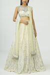 Buy_Neeta Lulla_Off White Embellished Lehenga Set_at_Aza_Fashions