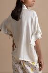 Shop_Kanelle_Off White Silk Top_at_Aza_Fashions