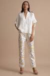 Buy_Kanelle_Off White Silk Top_Online_at_Aza_Fashions