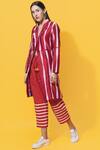 Buy_Ka-Sha_Red Cotton Pants_at_Aza_Fashions