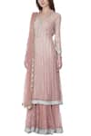 Buy_Bhumika Grover_Pink Embellished Kurta Sharara Set _Online_at_Aza_Fashions