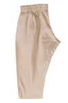 Minikin_Beige Cotton, Silk Brooches Sherwani Set _Online_at_Aza_Fashions