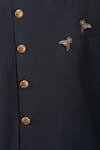 Buy_Minikin_Beige Cotton, Silk Brooches Sherwani Set _Online_at_Aza_Fashions