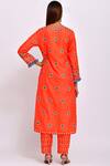 Shop_Swati Vijaivargie_Orange Silk Round Kurta Set _at_Aza_Fashions