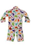Shop_Fayon Kids_White Cotton Printed Pyjama Set _at_Aza_Fashions