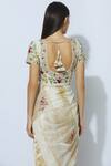 Shop_Prama By Pratima Pandey_Off White Maheshwari Silk Round Handwoven Saree Set  _Online_at_Aza_Fashions