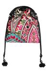 Fuchsia by aashaka mehta_Black Silk Potli Bag_Online_at_Aza_Fashions