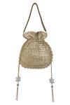 Buy_Fuchsia by aashaka mehta_Gold Embellished Potli Bag_Online_at_Aza_Fashions
