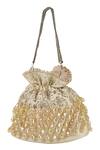 Shop House Of Vian Gold Beads, Sequins Embellished Potli Bag at Aza Fashions Shop_House Of Vian_Gold Beads, Sequins Embellished Potli Bag _at_Aza_Fashions