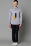 Buy_Lacquer Embassy_Grey Cotton Shirt_at_Aza_Fashions