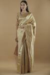 Buy_Ohfab_Gold Silk Saree_at_Aza_Fashions