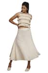 Buy_Purvi Doshi_Off White Kala Cotton Embroidered Midi Skirt_Online_at_Aza_Fashions