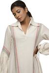 Buy_Purvi Doshi_Off White Asymmetric Cotton Dress_Online_at_Aza_Fashions