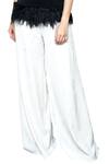 Swatee Singh Off White Crepe High Waist Pants Online at Aza Fashions Swatee Singh_Off White Crepe High Waist Pants _Online_at_Aza_Fashions