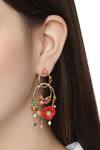Buy_Brashbug_Multi Color Stone Dangler Earrings_at_Aza_Fashions