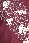 Nazaakat By Samara Singh_Wine Muslin Embroidered Anarkali_at_Aza_Fashions