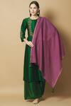 Aekatri_Green Chanderi Silk Kurta Palazzo Set_Online_at_Aza_Fashions