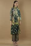 Yavi_Multi Color Silk Printed Tunic_Online_at_Aza_Fashions