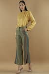 Buy_Yavi_Multi Color Tissue Striped Pants  _at_Aza_Fashions