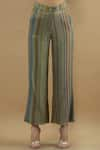 Shop_Yavi_Multi Color Tissue Striped Pants  _at_Aza_Fashions