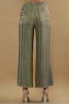 Yavi_Multi Color Tissue Striped Pants  _Online_at_Aza_Fashions