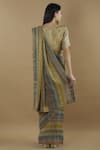 Shop_Yavi_Multi Color Tissue Striped Saree  _at_Aza_Fashions