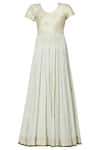 Shop_Priyanka Raajiv_Off White Silk Round Anarkali With Dupatta_Online_at_Aza_Fashions