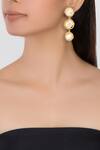 Buy_Nayirah_Gold Plated Pearls Circular Dangler Earrings_at_Aza_Fashions