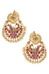 Buy_Joules By Radhika_Plated Antique Danglers_at_Aza_Fashions