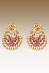 Joules By Radhika_Plated Antique Danglers_Online_at_Aza_Fashions