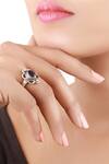 Buy_Sangeeta Boochra_Silver Plated Stones Ring_at_Aza_Fashions
