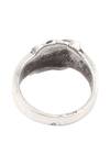 Sangeeta Boochra_Silver Plated Stones Carved Ring_Online_at_Aza_Fashions