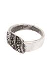 Buy_Sangeeta Boochra_Silver Plated Stones Carved Ring_Online_at_Aza_Fashions