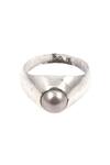 Shop_Sangeeta Boochra_Silver Plated Stones Ring_at_Aza_Fashions