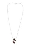 Buy_Sangeeta Boochra_Silver Plated Stones Pendant Necklace_at_Aza_Fashions