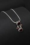 Buy_Sangeeta Boochra_Silver Plated Stones Pendant Necklace_Online_at_Aza_Fashions