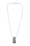 Buy_Sangeeta Boochra_Silver Plated Stone, Metal Pendant Necklace_at_Aza_Fashions