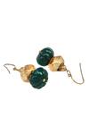 Sangeeta Boochra_Gold Plated Stone, Metal Drop Earrings_Online_at_Aza_Fashions