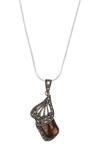 Sangeeta Boochra_Silver Plated Stone, Metal Pendant Necklace_Online_at_Aza_Fashions