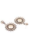 Sangeeta Boochra_Silver Plated Beads Carved Dangler Earrings _Online_at_Aza_Fashions
